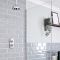 Milano Elizabeth - Chrome 200mm Traditional Apron Shower Head and Ceiling Arm