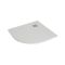 Milano Rasa - Matt White Slate Effect Quadrant Shower Tray - 900mm