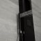 Milano Orton - Modern Exposed Shower Tower Panel with Shelf, Large Shower Head, Hand Shower and Body Jets - Black