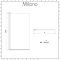 Milano Farington - Standard Single Ended Bath with Square Bath Screen and Side Panel - Choice of Sizes