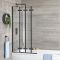 Milano Farington - Standard Single Ended Bath with Black Folding Bath Screen and Side Panel - Choice of Sizes