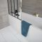 Milano Farington - Standard Single Ended Bath with Black Folding Bath Screen and Side Panel - Choice of Sizes