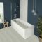 Milano Richmond - Traditional Whirlpool Single Ended Spa Bath with Chrome Screen - Choice of Sizes and Panels