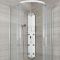 Milano Baya - Modern Exposed Thermostatic Aluminium Shower Tower Panel with Large Shower Head, Hand Shower and Body Jets - Chrome