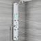 Milano Baya - Modern Exposed Thermostatic Aluminium Shower Tower Panel with Large Shower Head, Hand Shower and Body Jets - Chrome