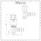 Milano - White Thermostatic Angled Radiator Valves (Pair)