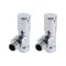 Milano Ive Dual Fuel - White Curved Heated Towel Rail - Choice of Size