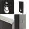 Milano Arca - Black 500mm Compact WC Unit with Overton Rimless Toilet
