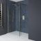 Milano Monet - 1950mm Wet Room Screen - Antique Brass - Choice of Sizes and Hinged Return Panel