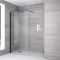 Milano - 1950mm Wet Room Screen - Choice of Size and Finish