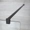 Milano Nero - Wet Room Shower Enclosure - Choice of Glass Size and Drain