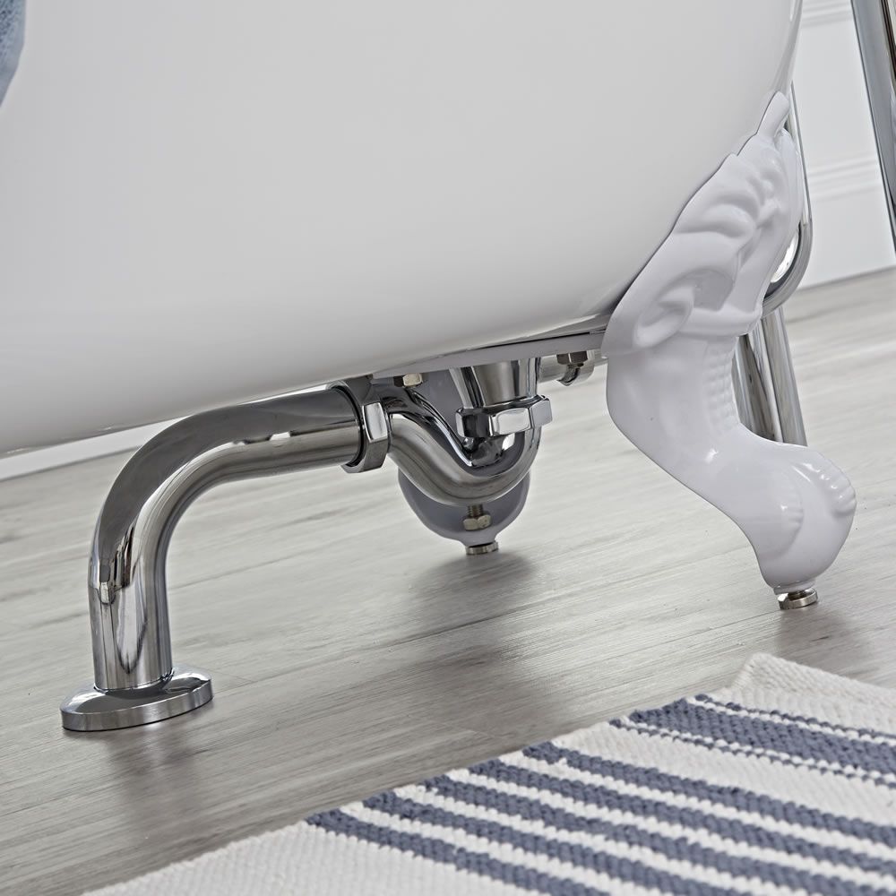 Milano Elizabeth - Traditional Luxury Chrome Exposed Bath Waste and Seal Trap
