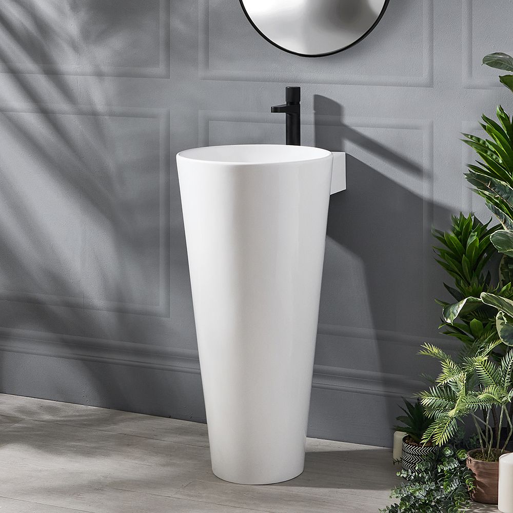 Freestanding Polymarble Basin