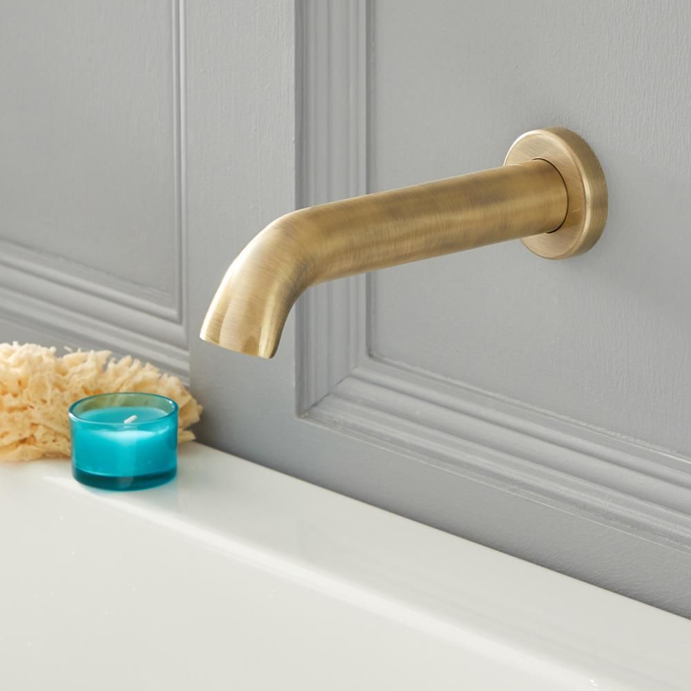 Milano Elizabeth - Traditional Wall Mounted Bath Spout - Brushed Gold