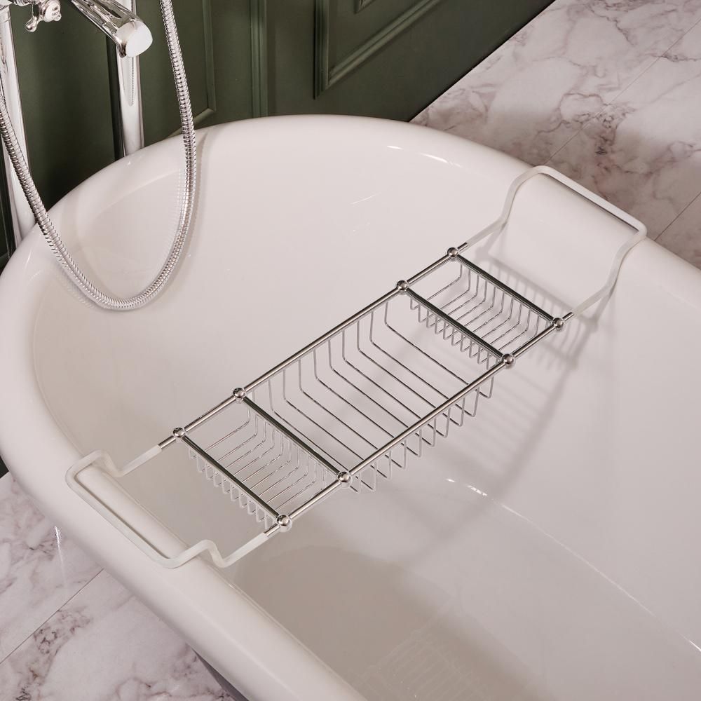 Milano Elizabeth - Traditional Chrome Adjustable Bath Rack