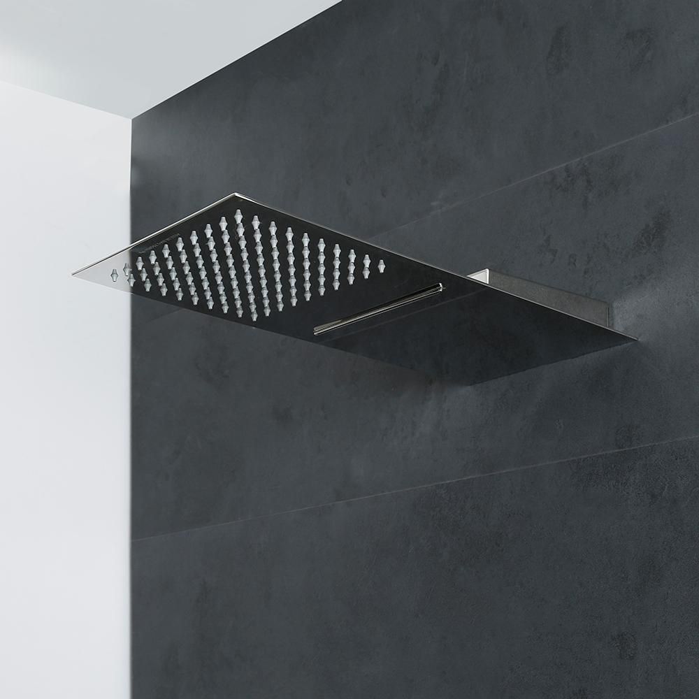 Milano Arvo - Modern Stainless Steel Shower Head with Waterblade - Chrome