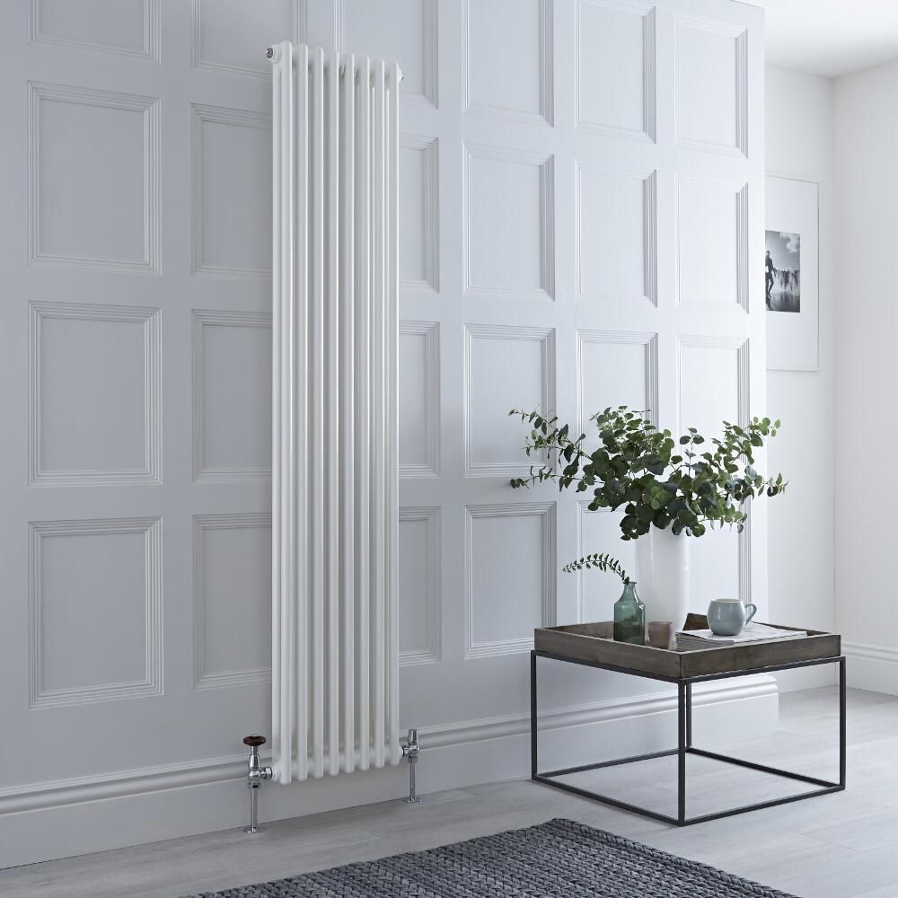 Milano Windsor - Vertical Traditional Column Radiator - 2 Column - White