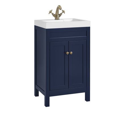 Milano Aston - 500mm Traditional Vanity Unit with Basin - Choice of Finish and Handles