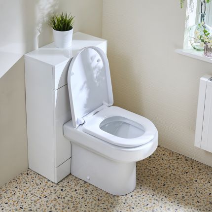 Milano Lurus - Modern 500mm WC Unit with Ballam Toilet - Choice of Finish