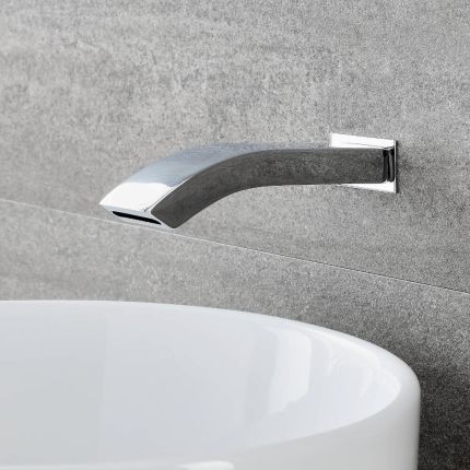 Milano Razor - Wall Mounted Basin or Bath Spout - Chrome