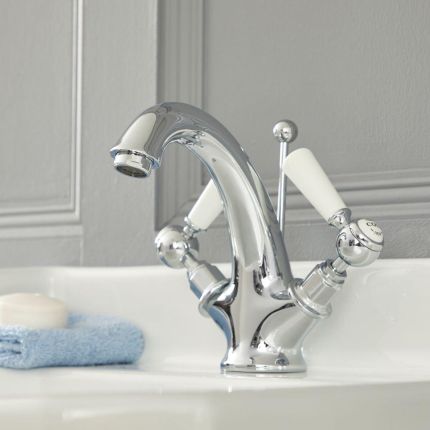 Milano Elizabeth - Traditional Lever Mono Basin Mixer Tap - Choice of Finish
