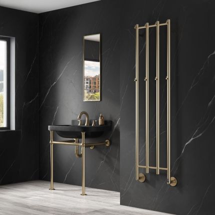 Reina Solara - Stainless Steel Dry Electric Heated Towel Rail - 1500mm x 400mm - Choice of Finish