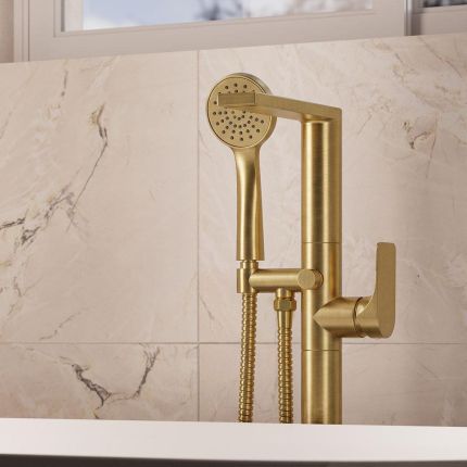 Crosswater Fuse - floorstanding bath shower mixer tap with Handset - Choice of Finish