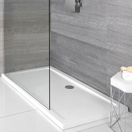 Milano Lithic - Low Profile Rectangular Shower Tray - Choice of Size and Anti-Slip Option