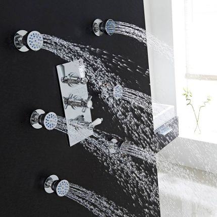 Milano Mirage - Modern Front Fix Pack of 6 Round Body Jets - Chrome