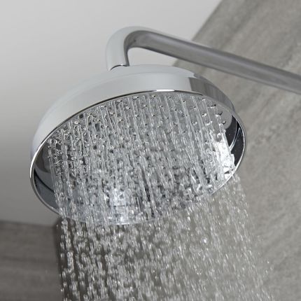 Milano Elizabeth - 205mm Traditional Apron Shower Head - Chrome