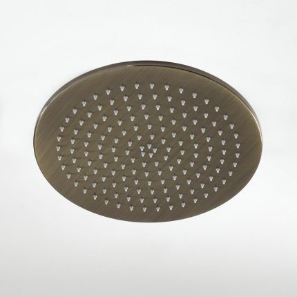 Milano Clarus - Modern Round 300mm Stainless Steel Shower Head - Aged Gold