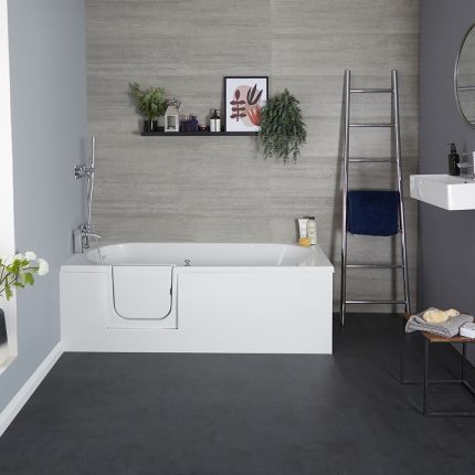 Milano Merso - 1700mm x 700mm Easy Access Walk-In Bath - Left and Right Hand Options