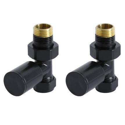 Milano - Straight Radiator Valves - Choice of Finish