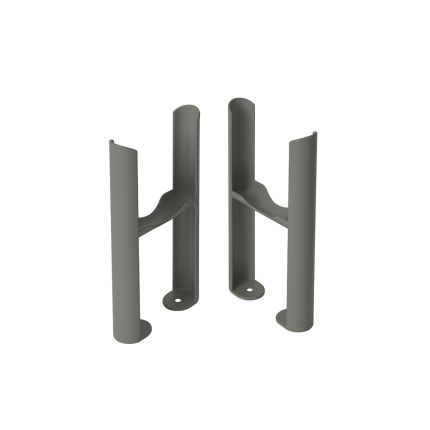 Milano Windsor - Floor-Mounting Feet for Traditional 3 Column Windsor Radiators - Choice of Grey Finishes