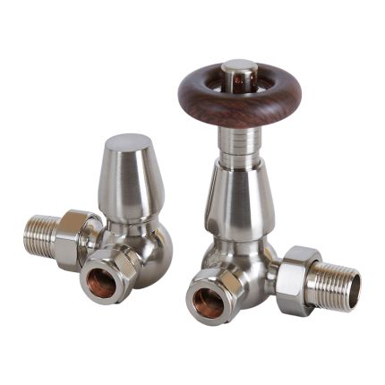 Milano Windsor - Traditional Thermostatic Corner Radiator Valves - Choice of Finish