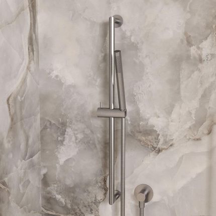 Crosswater 3ONE6 - Slide Rail Shower Kit with Wall Outlet - Choice of Finish