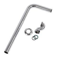 Milano Elizabeth - Traditional Shallow Seal Bath Trap and Outlet Pipe - Chrome