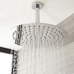 Milano Mirage - Modern Round Ceiling Mounted Shower Arm - Chrome