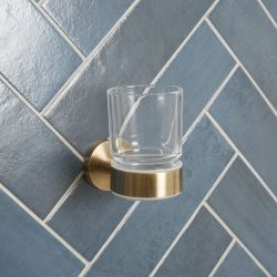 Milano Monet - Modern Tumbler Holder - Antique Brass
