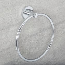 Milano Mirage - Modern Towel Ring - Chrome