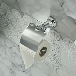 Milano Earlham - Art Deco Toilet Roll Holder - Choice of finish