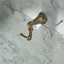 Milano Earlham - Art Deco Robe Hook - Choice of finish