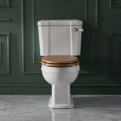 Milano Richmond - Traditional Close Coupled Toilet with Cistern and Seat - Choice of Finish and Seat