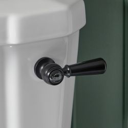 Milano Elizabeth - Traditional Ceramic Flush Lever - Black