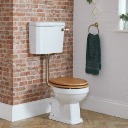 Milano Richmond - Traditional Low Level Toilet with Cistern and Seat - Choice of Finish