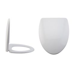 Milano Altham - White Soft Close Quick Release Top Fix Toilet Seat