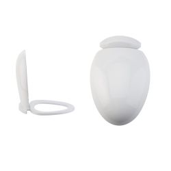 Milano Mellor - White Soft Close Top Fix Toilet Seat