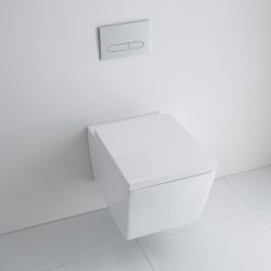 Milano Dalton - White Soft Close Quick Release Top Fix Toilet Seat