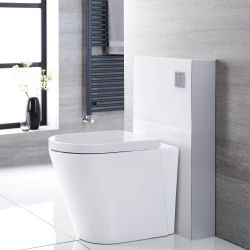 Milano Arca - White 500mm Back to Wall WC Unit (Excluding Pan)