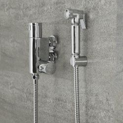 Milano Mirage - Modern Thermostatic Douche Kit - Chrome